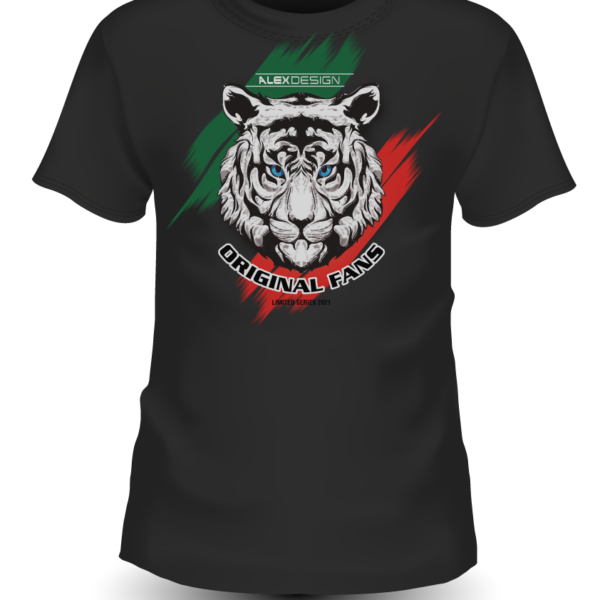 T-shirt Tiger Black